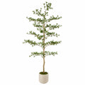 Pianta Decorativa Artificiale 180 cm Verde con Vaso