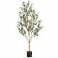 Ulivo Artificiale 210 cm con Vaso Nero