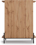 Credenza Mobili Fiver, 2 ante, 97 × 40,3 × 120 cm, Rovere, per soggiorno e sala da pranzo