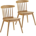 Sedia HOMN LIVING, 2 sedie, legno massello, Rovere, 55 cm (larghezza) 52 cm (profondità) 80 cm (altezza)
