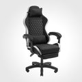 Sedia gaming Mars Gaming, tessuto, Bianco, reclinabile, regolabile, allungabile, con poggiapiedi, con braccioli, per ufficio