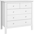 Cassettiera HOMCOM, 79 × 39,5 × 80,5 cm, legno, Bianco