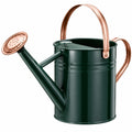 Annaffiatoio in Metallo Verde e Rame con Manico Ergonomico 5L