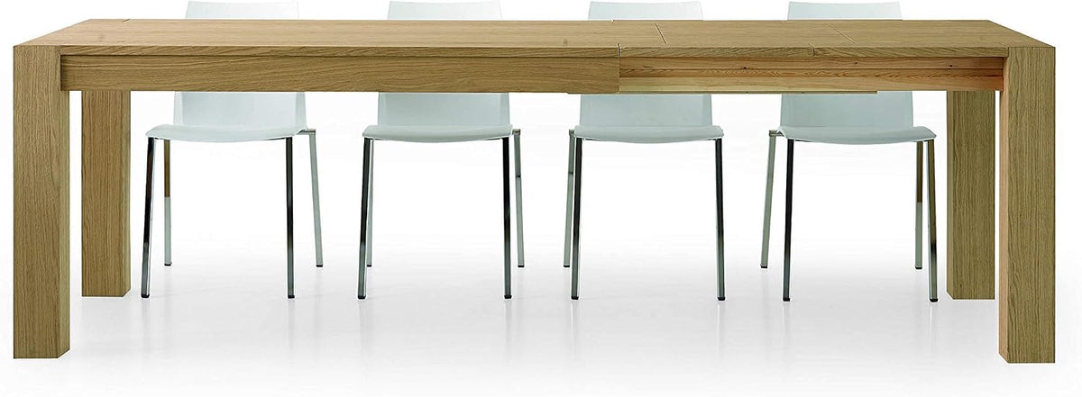 Tavolo allungabile KONTE.DESIGN, 180 × 90 × 75 cm, legno, Rovere, per sala da pranzo e cucina