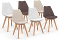Sedia IDMarket, 6 sedie, Tortora