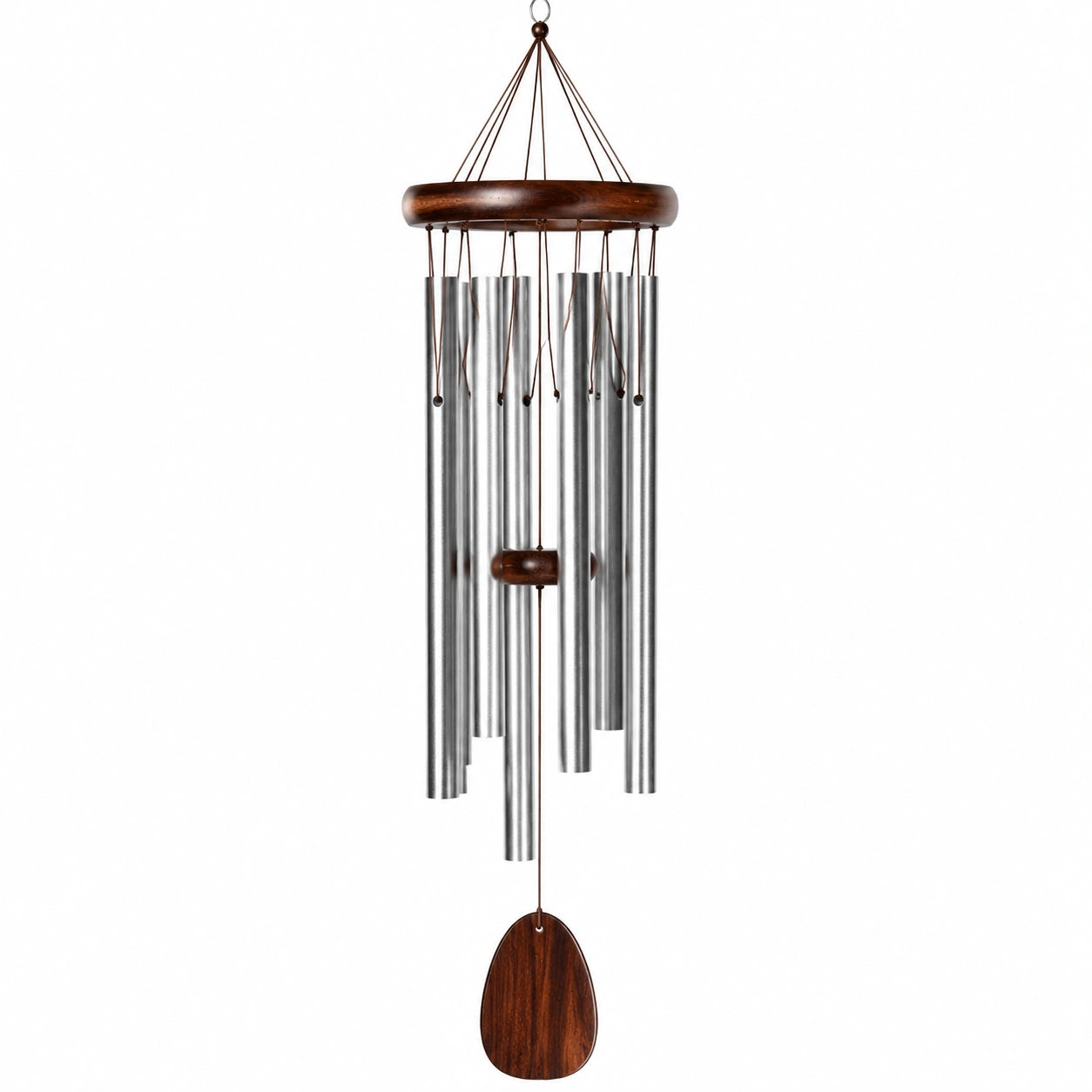 Campanelli Eolici Decorativi Argento e Marrone 80cm