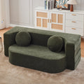 Divano letto Moubhjd, 180 × 90 × 60cm, velluto, tessuto, pieghevole, con braccioli, imbottito, per soggiorno