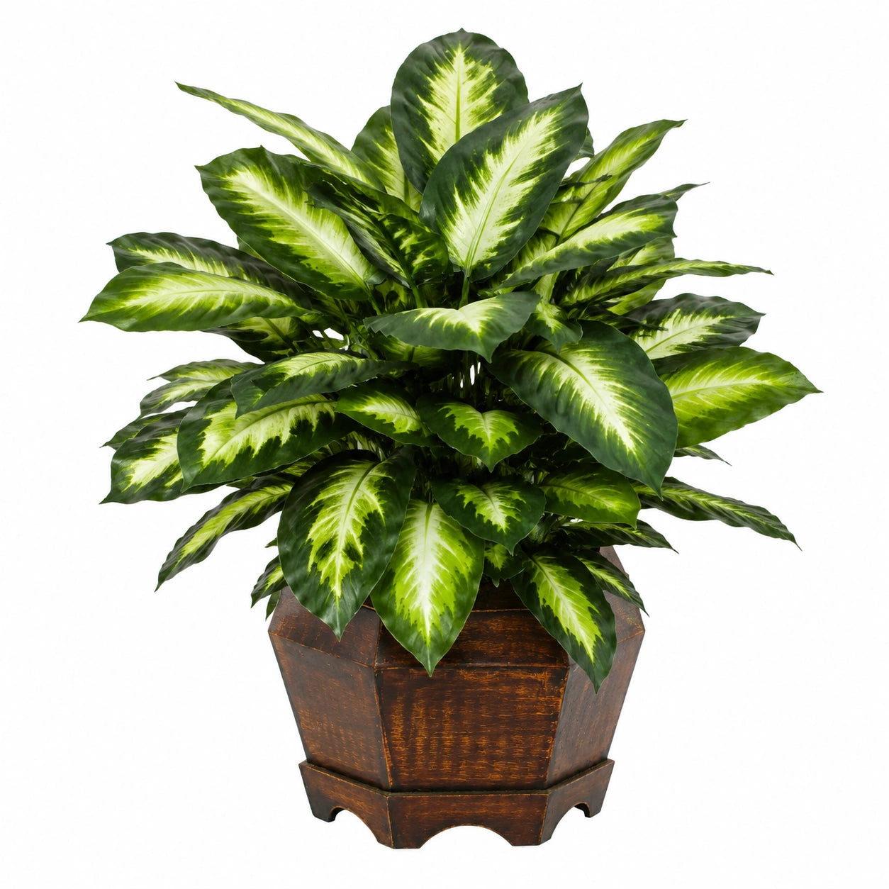 Pianta Ornamentale Artificiale con Foglie Verdi 90 cm