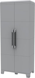 Armadio TERRY, 78 × 43,6 × 184,40 cm, plastica, regolabile, per giardino e terrazzo