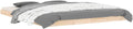 Struttura letto vidaXL, 160 × 200 cm, legno massello, per camera da letto