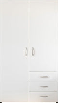 Armadio AVANTI TRENDSTORE, 2 ante, 3 cassetti, 101 × 176 × 51cm, legno, Bianco