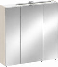 Armadietto a specchio Schildmeyer, metallo, vetro, Beige, regolabile