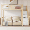 Letto Kebnor, 240 × 96 × 180 cm, legno, Bianco, per camera da letto
