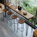 Tavolo da bar YITAYMLI, 120 × 40 × 105 cm, legno massello, Naturale, con gambe robuste e creative