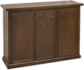 Credenza Vicentini arreda, 3 ante, legno, Noce, per soggiorno