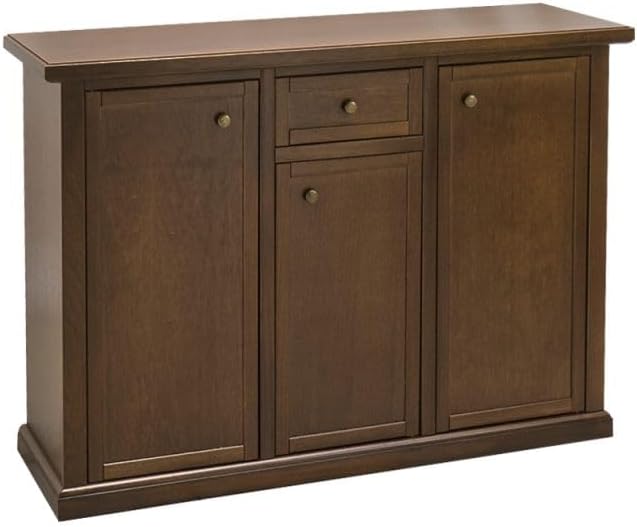 Credenza Vicentini arreda, 3 ante, legno, Noce, per soggiorno