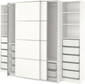 Armadio, 250 × 66 × 201 cm, Bianco