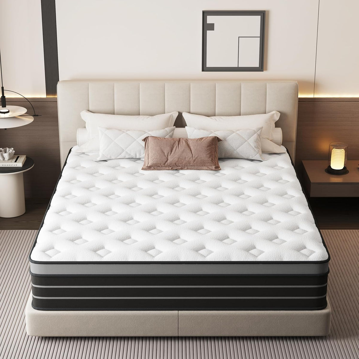 Materasso CBAEC-RSN, 120 × 200 cm, acciaio, per camera da letto, durezza H3, adatto per bambini e adulti, altezza 20 cm