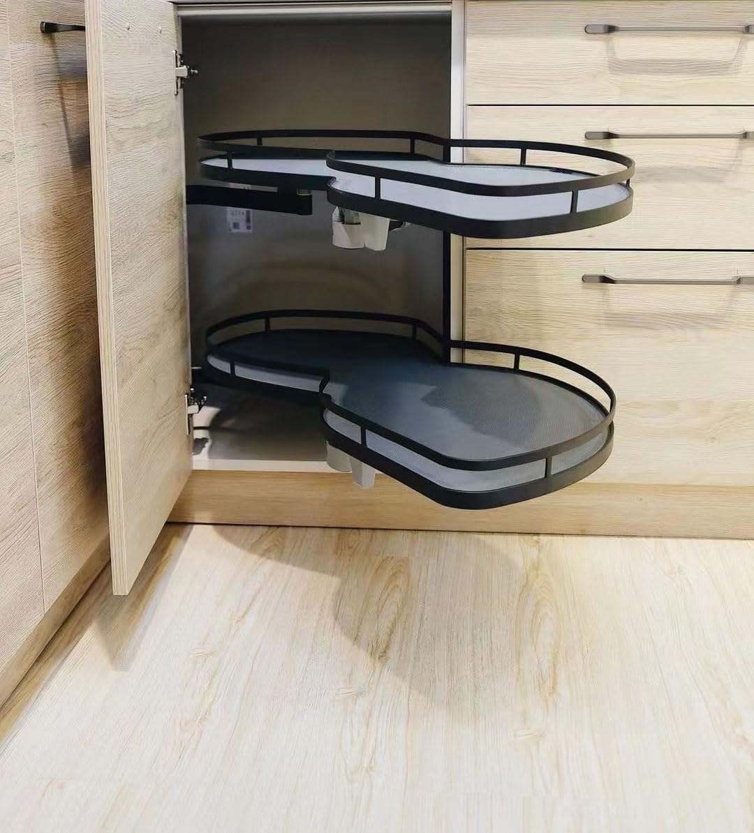 Organizer estraibile da cucina TYYCKJ, acciaio inox, Grigio, per sala da pranzo e cucina