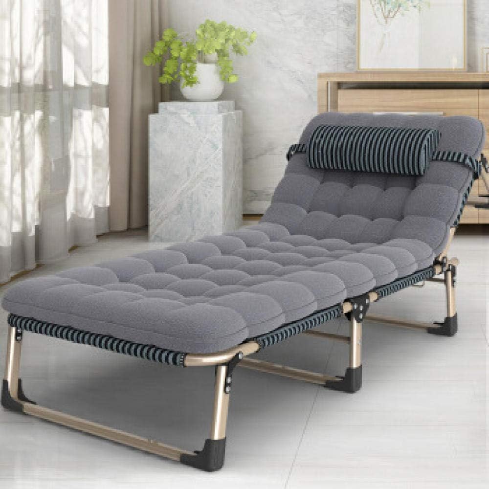 Lettino prendisole FJGQXL, 193 × 68 × 30 cm, acciaio, pieghevole, per giardino e terrazzo