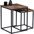 Set di tavolini da soggiorno M2 Kollektion, 43 × 52 × 43 cm, 35 × 42 × 35 cm, legno, Nero, per soggiorno