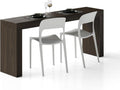 Tavolo da pranzo Mobili Fiver, Noce, per sala da pranzo e cucina, Tavolo da pranzo Evolution 180x40, per 3 persone