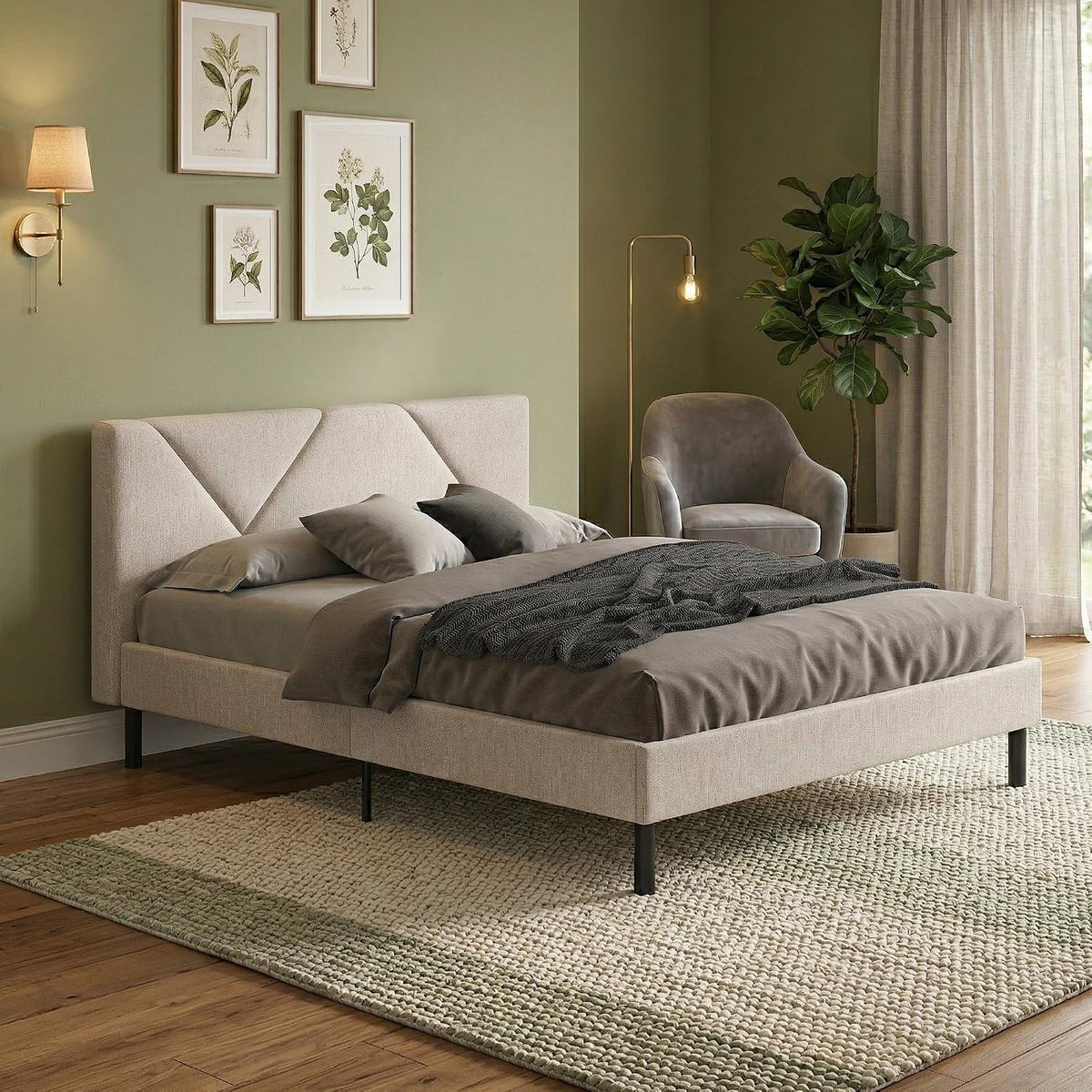 Letto Dmora, 140 × 190 cm, misura 140 × 190, tessuto, Beige, con contenitore, pieghevole, con rete a doghe, imbottito, per camera da letto
