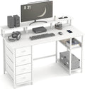 Scrivania MUTUN, 4 cassetti, metallo, tessuto, regolabile, con porta USB, per ufficio
