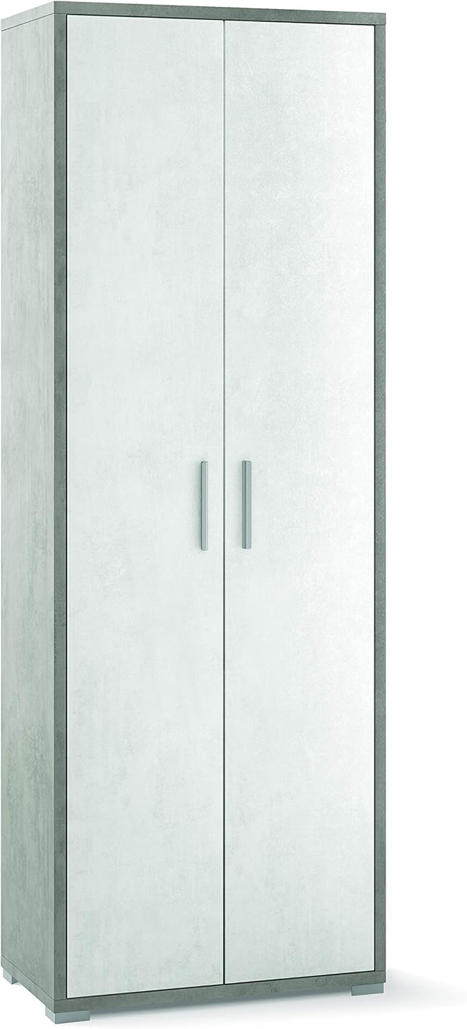 Armadio Sarmog, 71 × 41 × 199 cm, Bianco, regolabile