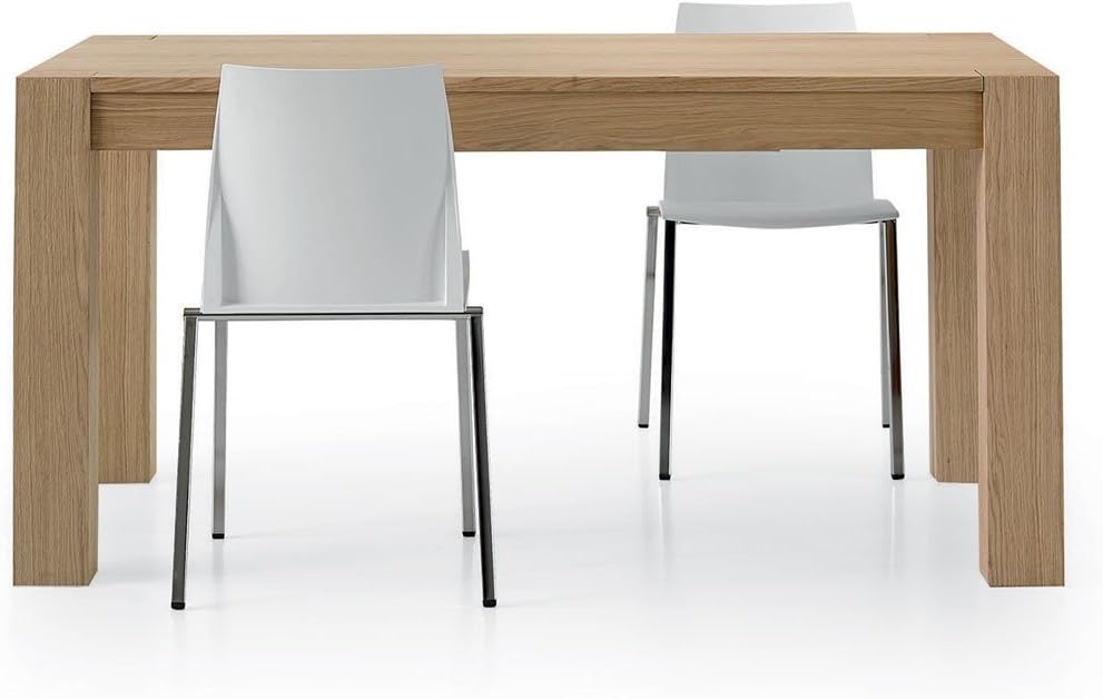 Tavolo allungabile Spazio Casa, 140 × 90 cm, legno, Rovere, per sala da pranzo e cucina