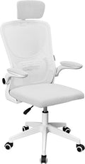 Sedia Mars Gaming, Bianco, regolabile, pieghevole, con poggiatesta, con braccioli, imbottita, per ufficio