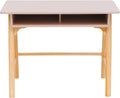 Scrivania Rebecca Mobili RE7135, 70 × 90 × 50 cm, MDF, Marrone, per ufficio, con Vano Portaoggetti, per Lettura Compiti