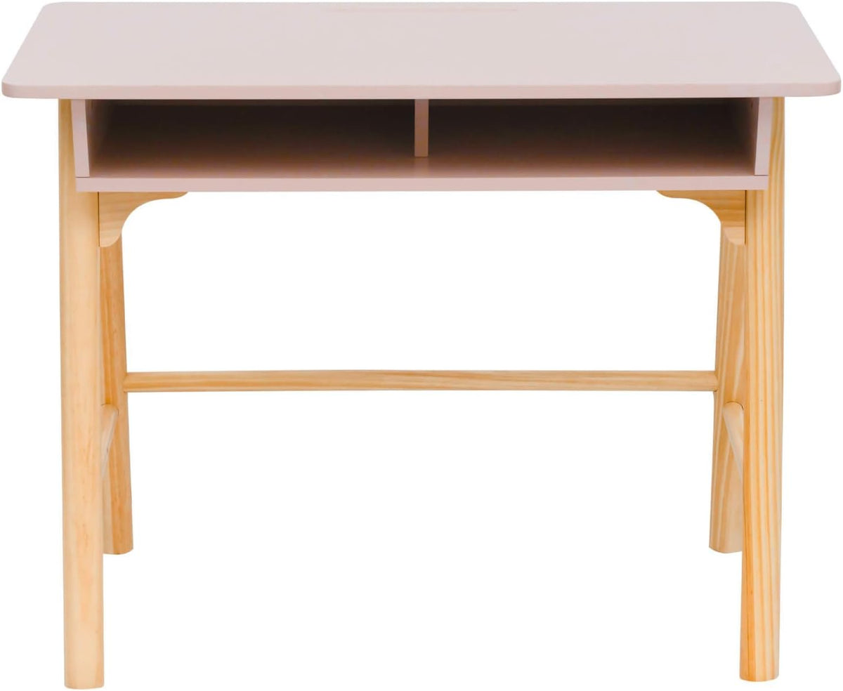 Scrivania Rebecca Mobili RE7135, 70 × 90 × 50 cm, MDF, Marrone, per ufficio, con Vano Portaoggetti, per Lettura Compiti