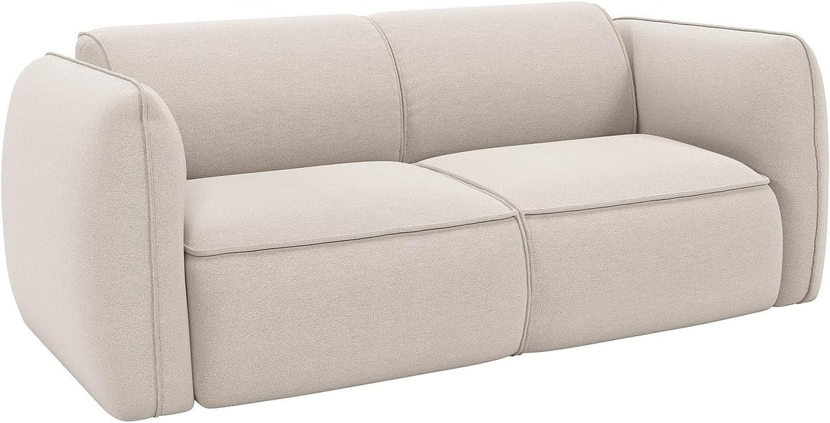 Divano Vente-unique, 3 posti, 230 × 64 × 74 cm, tessuto, Beige, per soggiorno