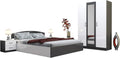 Letto contenitore ARREDO DA CASA CMG39, matrimoniale, 160 × 200cm, Antracite, con contenitore, per camera da letto