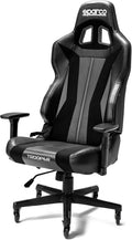 Sedia da ufficio Sparco, Nero, regolabile, con ruote, con braccioli, per ufficio, Trooper Sedia Da Gaming racing/ufficio