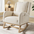 Poltrona MIOOSUT, lino, tessuto, Beige, per soggiorno