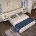 Letto contenitore Cayipng, matrimoniale, una piazza e mezza, 205 × 284 × 90,5 cm, misura 180 × 200, legno, metallo, Rovere, con rete a doghe