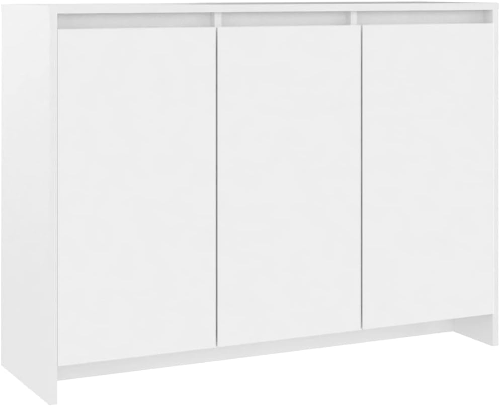 Credenza vidaXL, 102 × 33 × 75 cm, Bianco, per soggiorno