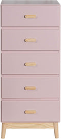 Cassettiera Rebecca Mobili RE6981, 5 cassetti, 115 × 50 × 40 cm, MDF, Marrone, Art. RE6981