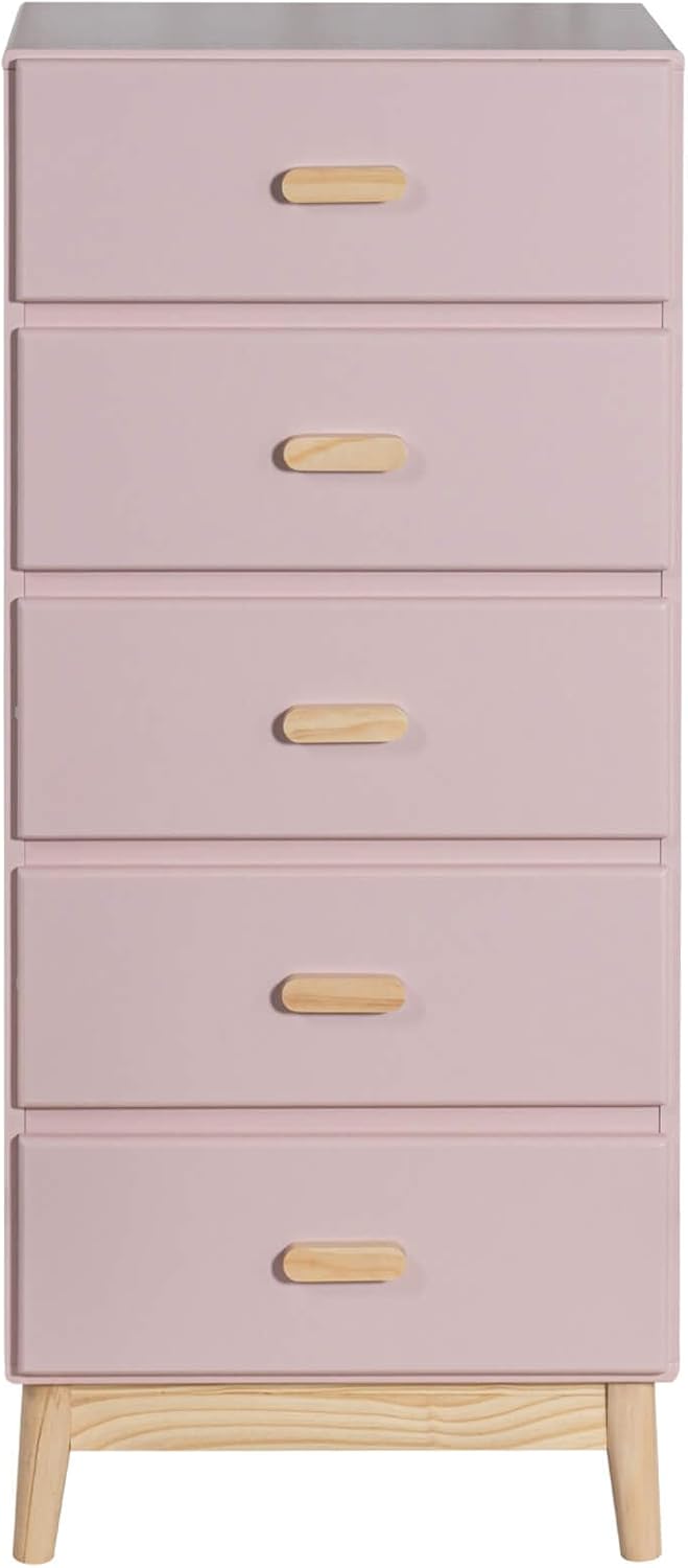 Cassettiera Rebecca Mobili RE6981, 5 cassetti, 115 × 50 × 40 cm, MDF, Marrone, Art. RE6981