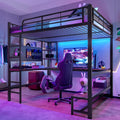 Letto NovaFurnish, 140 × 200 cm, MDF, Nero, con illuminazione LED, per camera da letto