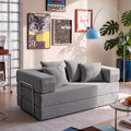 Divano letto YINIX, 2 posti, matrimoniale, 160 × 180 cm, metallo, velluto, con funzione letto, pieghevole, per soggiorno