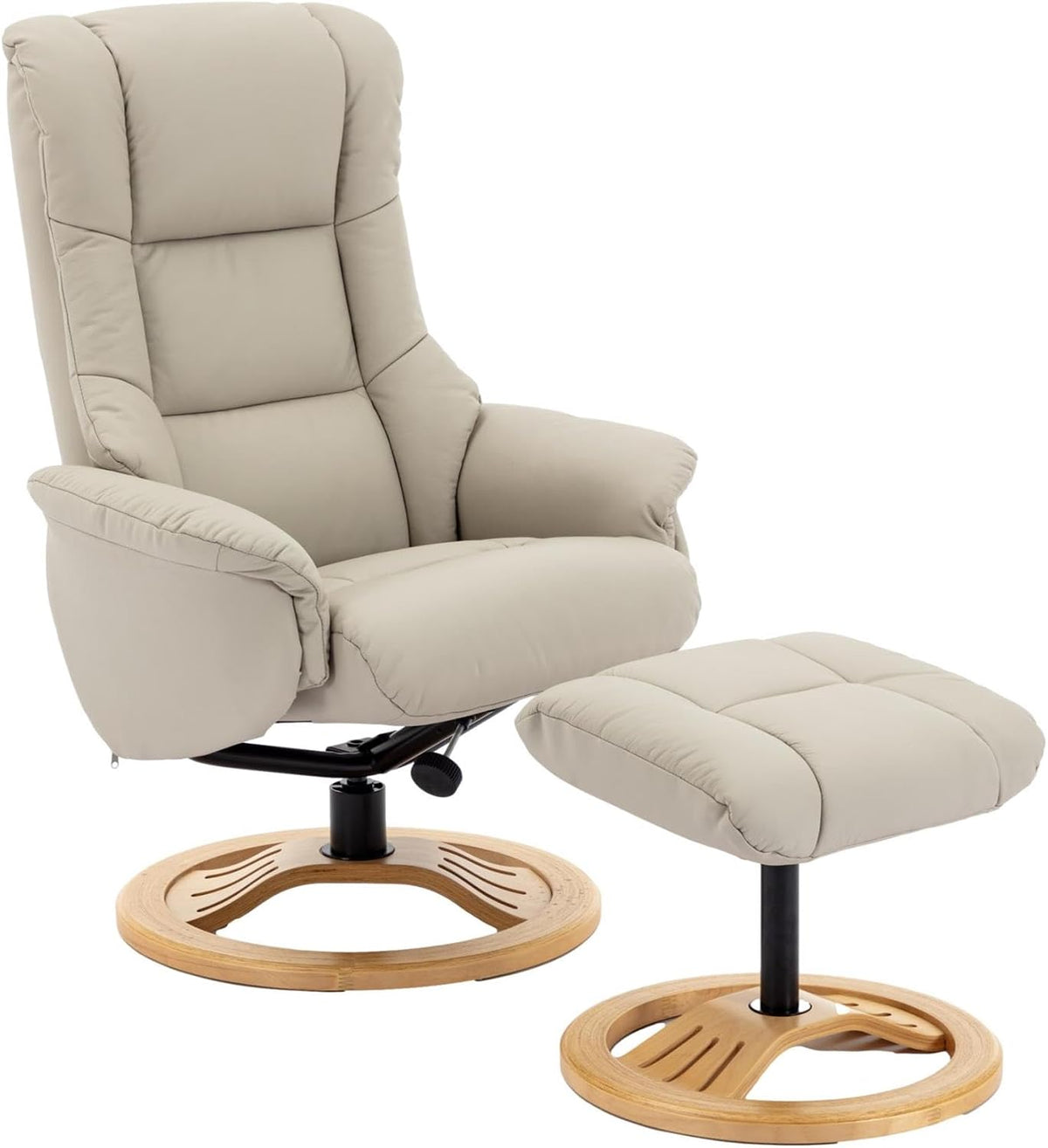 Sedia Morris Living, pelle, reclinabile, regolabile, con poggiapiedi