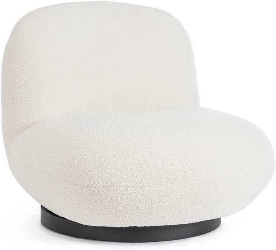 Poltrona KONTE.DESIGN, 81 × 95 × 71 cm, tessuto, Bianco, per soggiorno