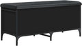 Panca vidaXL, 102 × 42 × 45 cm, legno, Nero