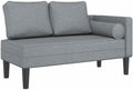 Poltrona relax vidaXL, tessuto, Grigio chiaro, imbottita, per soggiorno