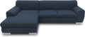 Divano letto DOMO. collection, 277 × 156 × 78 cm, misura 277 × 156, tessuto, Blu, imbottito, per soggiorno