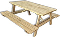 Tavolo SUNWOOD, 6 posti, 180 × 165 cm, legno, in Pino Massello