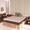 Materasso Baldiflex, matrimoniale, 160 × 190 cm, tessuto, memory foam, Grigio, sfoderabile, per camera da letto